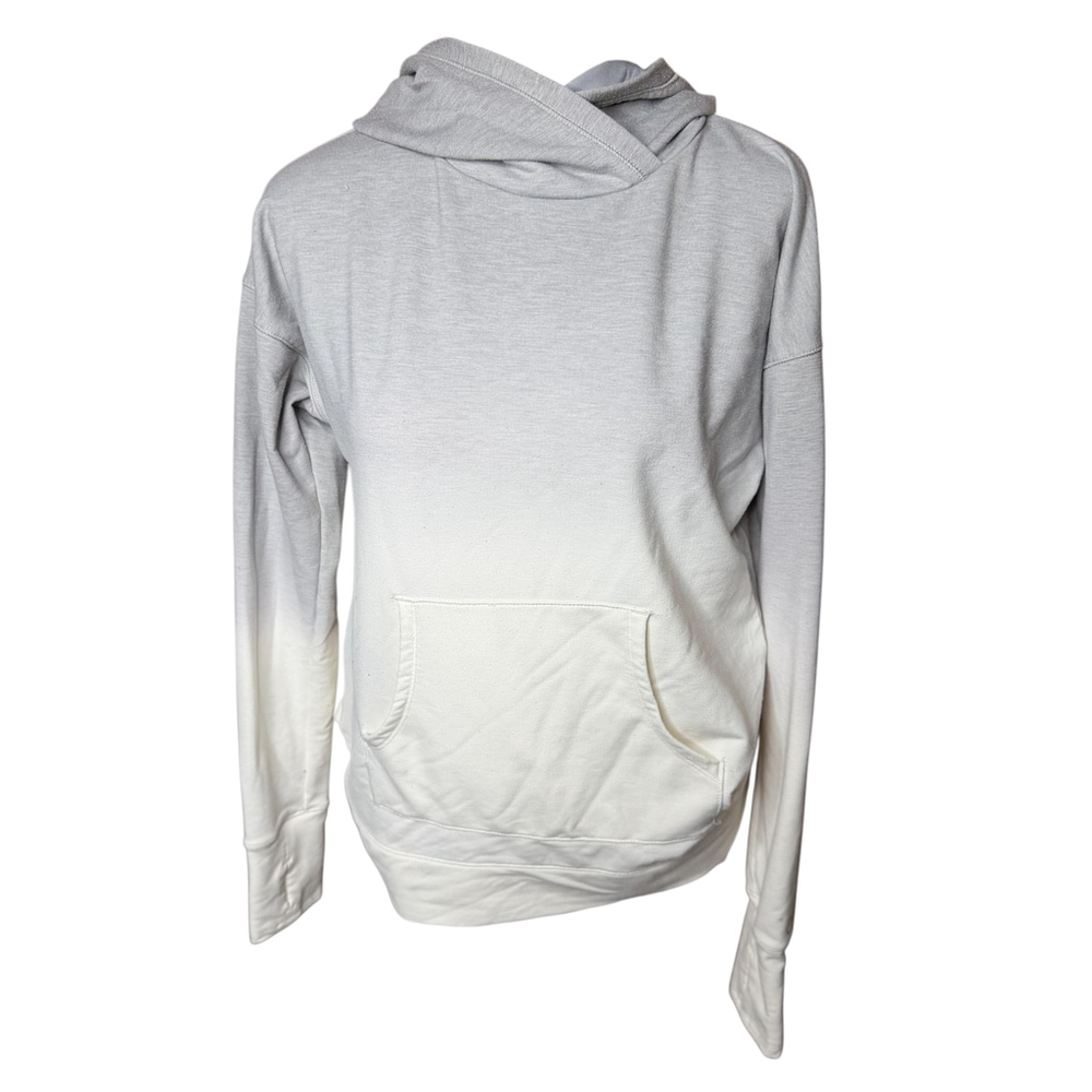 Calia dip dye ombre hoodie XS gray white